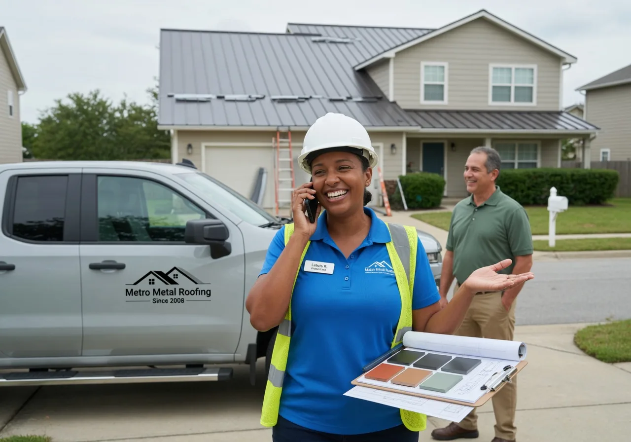 Storm Damage Metal Roof Repair in New Bavaria, OH